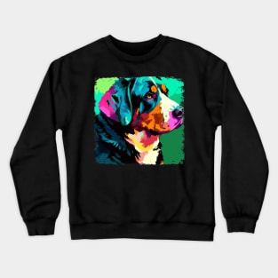 Greater Swiss Mountain Dog Pop Art - Dog Lover Gifts Crewneck Sweatshirt